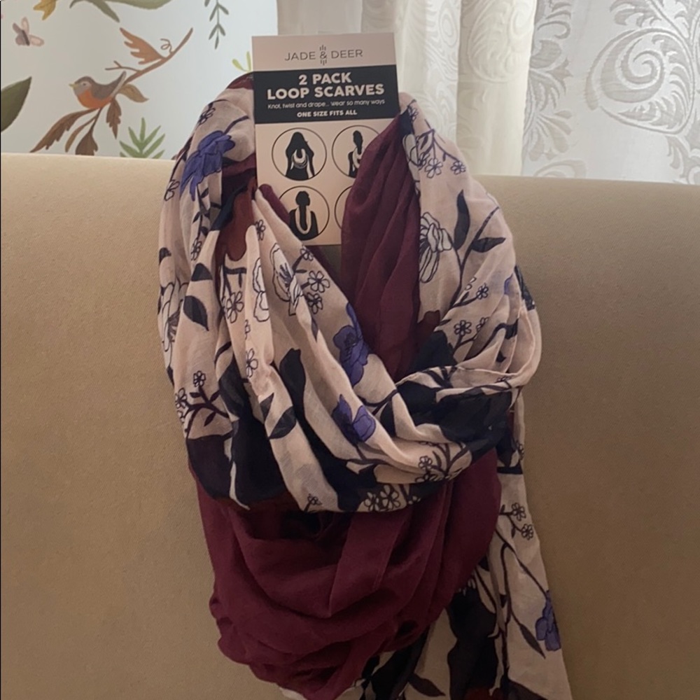 NWT Jace & Deer 2 pack Loop Infinity Scarves
